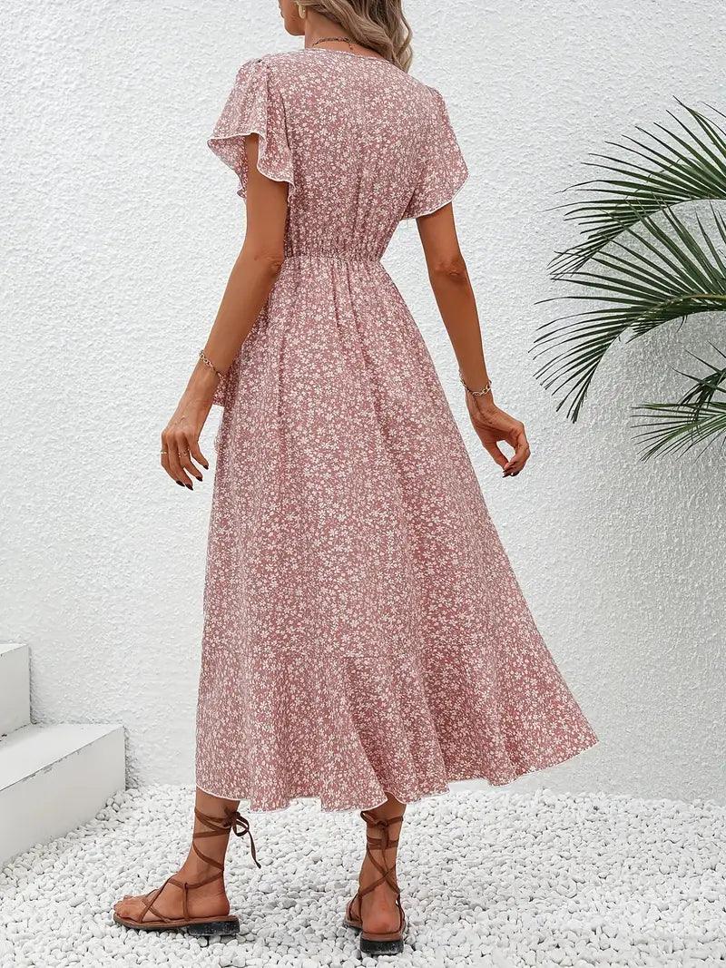 Althea | Floral Dress - ZyraLux