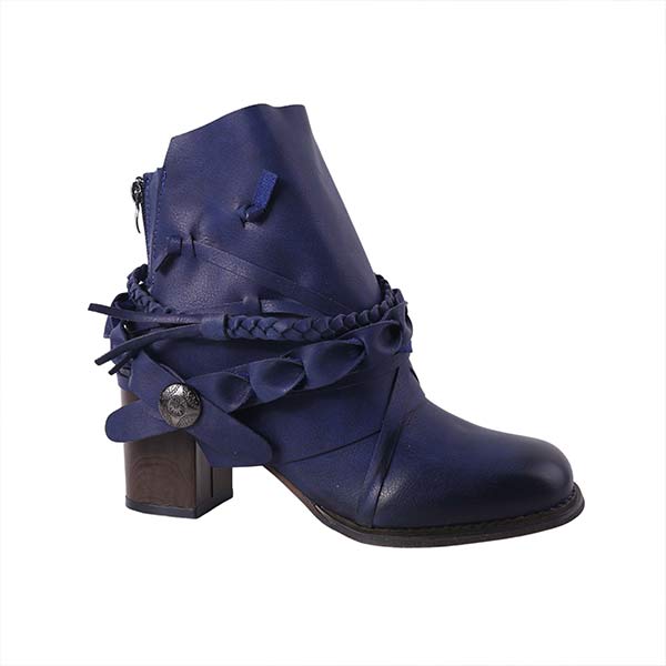 Dames Chunky Heel Vintage Enkellaarsjes 47559780