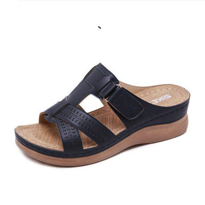 ZyraLux Vintage Orthopedische Wedge Sandalen