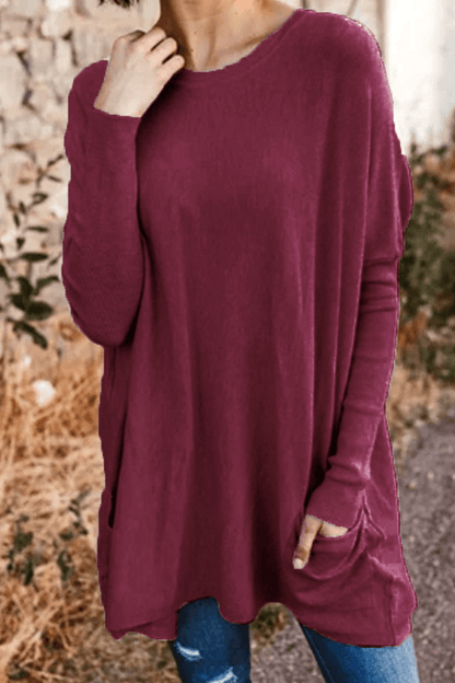 Raquel - comfortable long sleeve top - ZyraLux