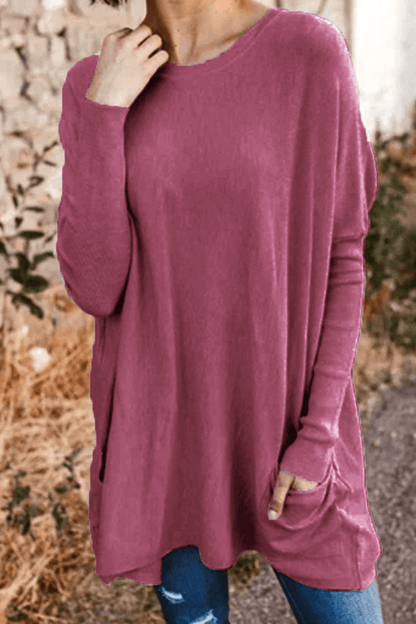 Raquel - comfortable long sleeve top - ZyraLux