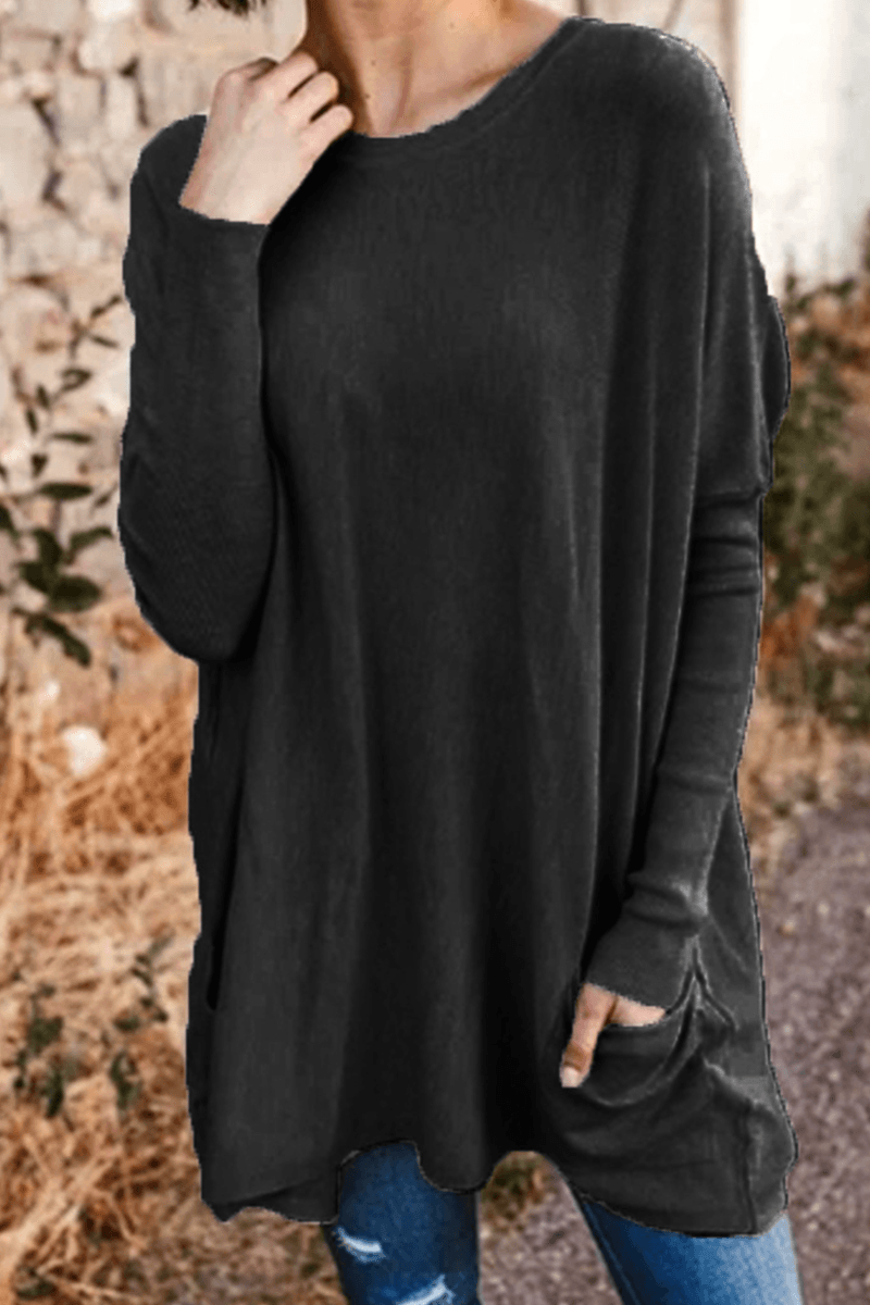 Raquel - comfortable long sleeve top - ZyraLux