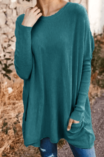 Raquel - comfortable long sleeve top - ZyraLux