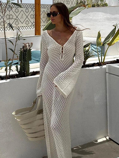 Mabel | Knitted Maxi Dress - ZyraLux