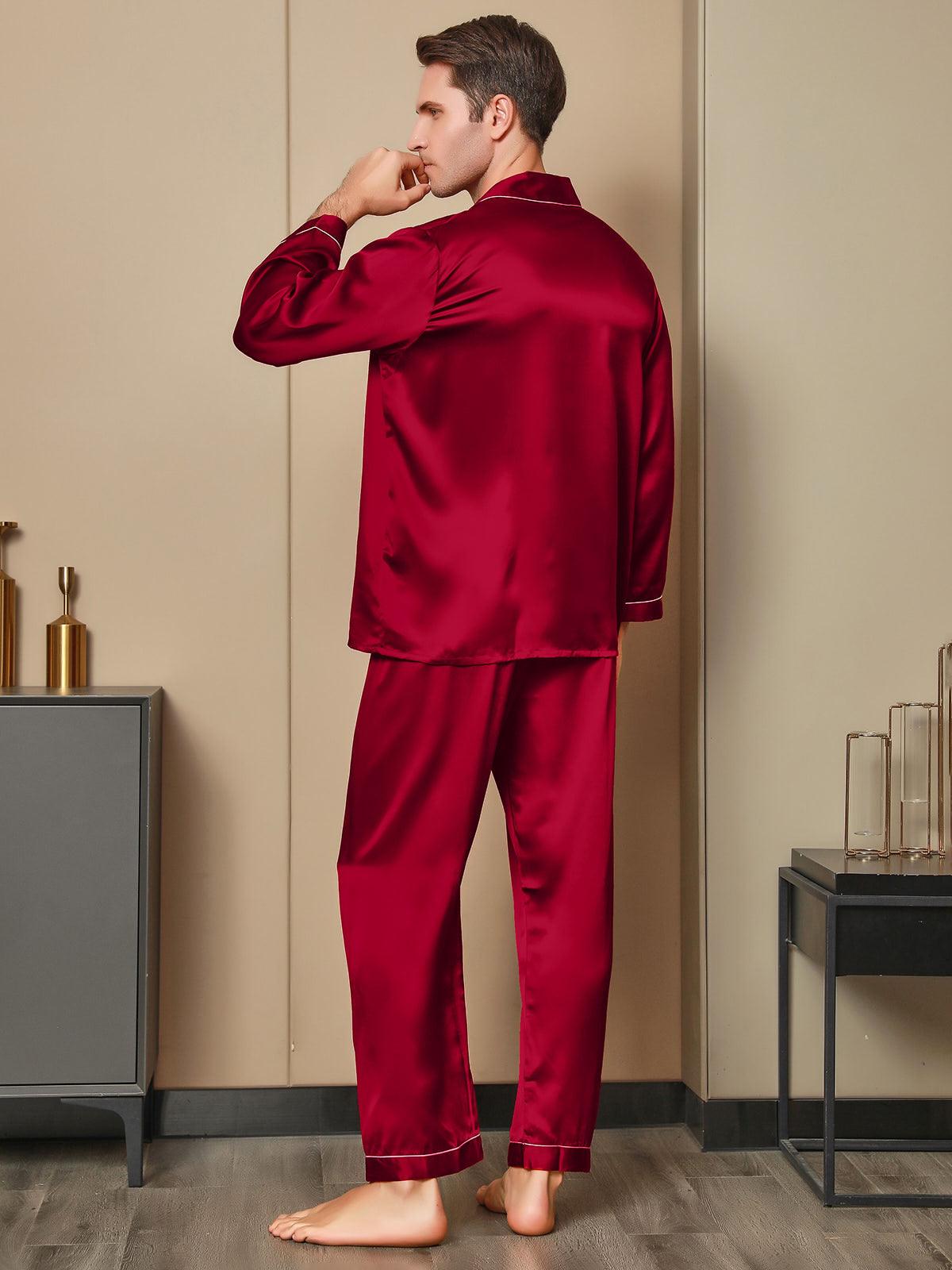 GABRIEL - Luxury Silk Pajama for Men - ZyraLux