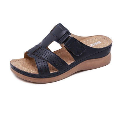 ZyraLux Vintage Orthopedische Wedge Sandalen