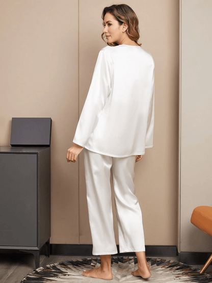 PIEN - Long Silk Pajama Set - ZyraLux Pyjama