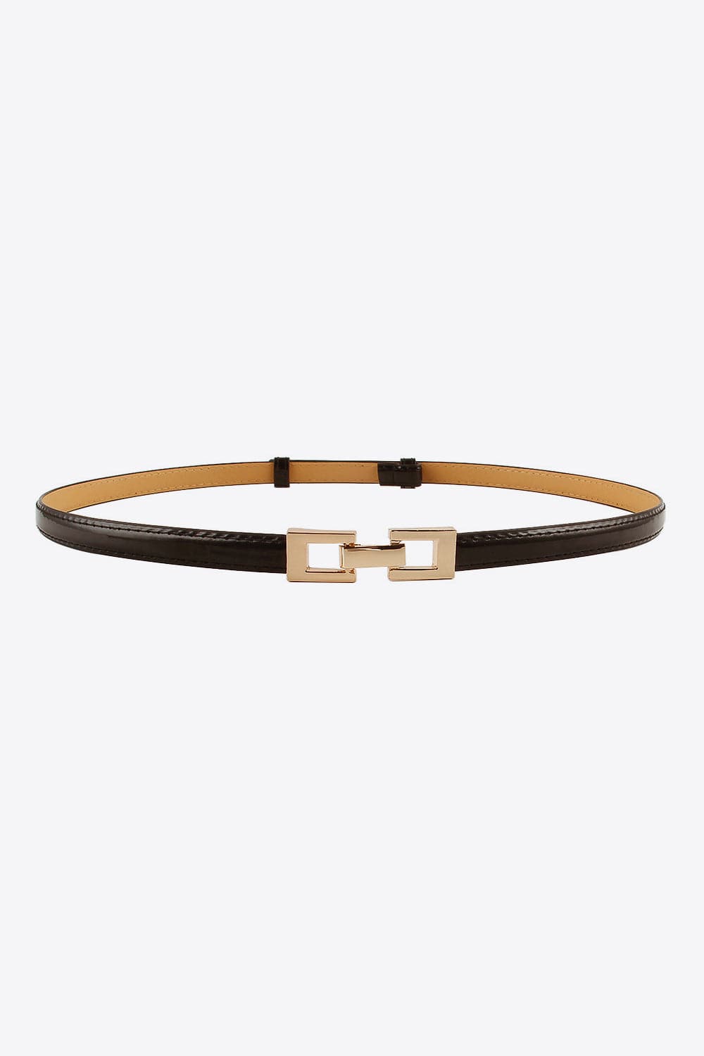 Strakke PU Skinny Riem voor Moeiteloze Stijl