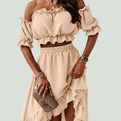 Elenaya - Off-Shoulder Dress - ZyraLux