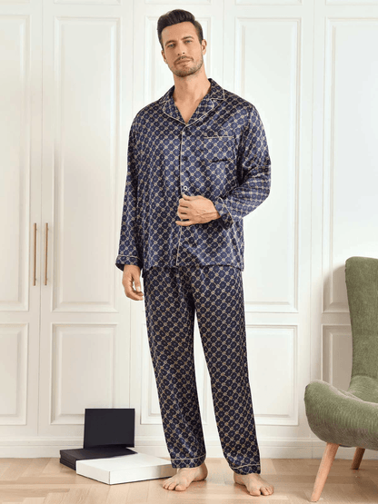 HENRI - Comfortable Silk Pajamas for Men - ZyraLux