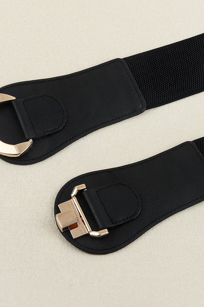 Stijlvolle elastische riem met trendy legeringsgesp