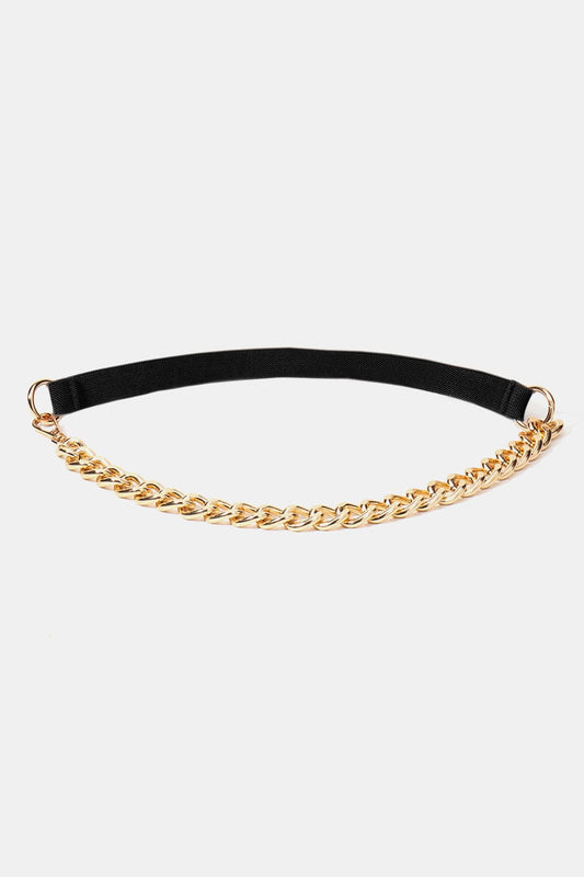 Stijlvolle Half Alloy Chain Stretch Riem