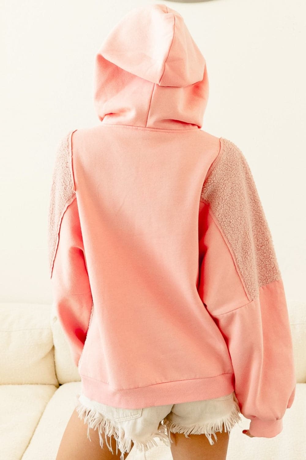 Chic BiBi Square Panel Gedetailleerde Hoodie voor ultiem comfort en stijl