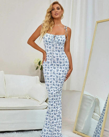 Floral Maxi Dress | Multi-color | Cotton | Elegant and Flowing - ZyraLux Kleding en accessoires