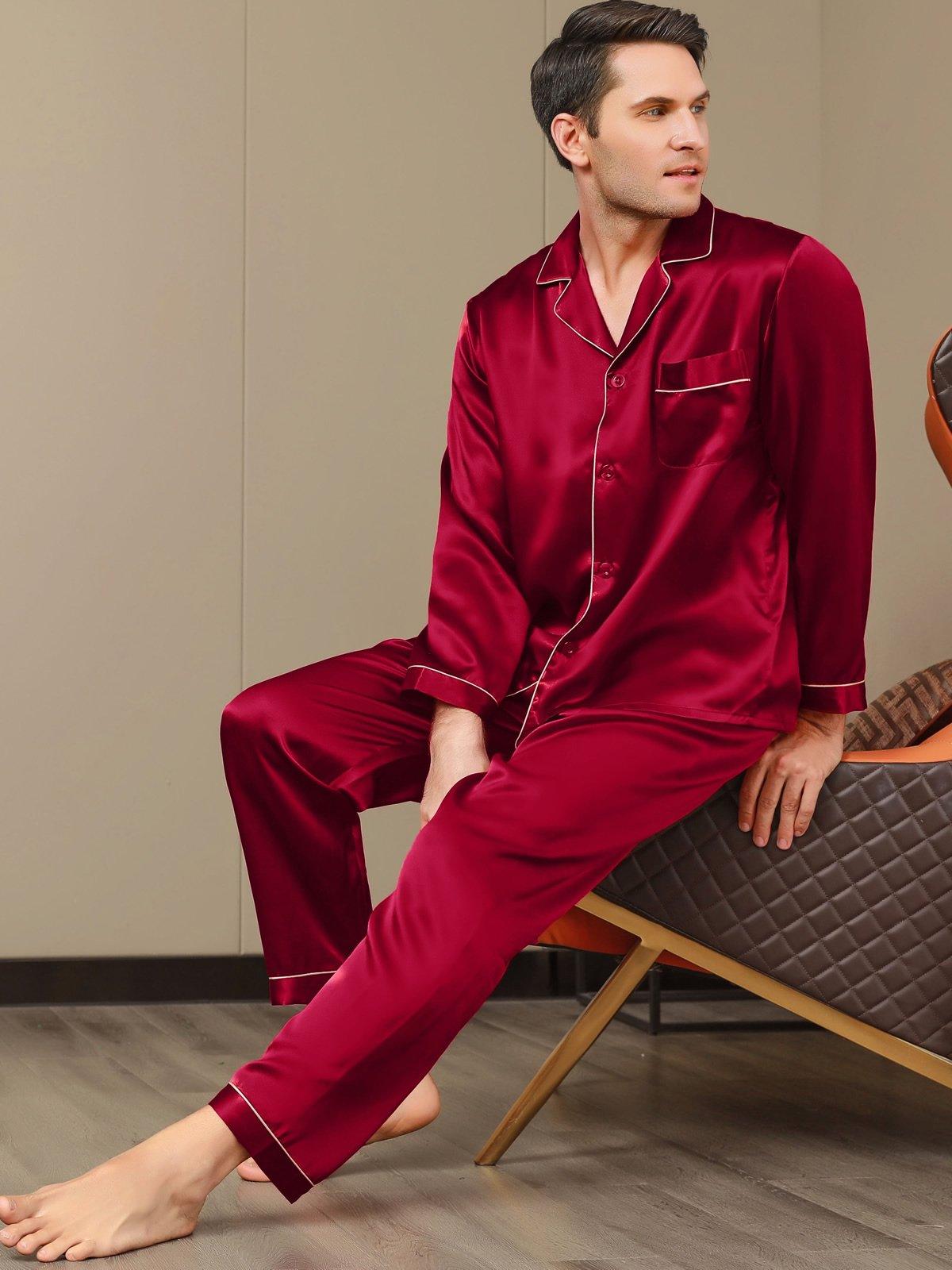 LUCAS - Men's Silk Short Pajama Set - ZyraLux