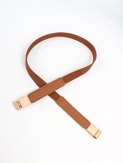 Stijlvolle PU elastische slim fit riem