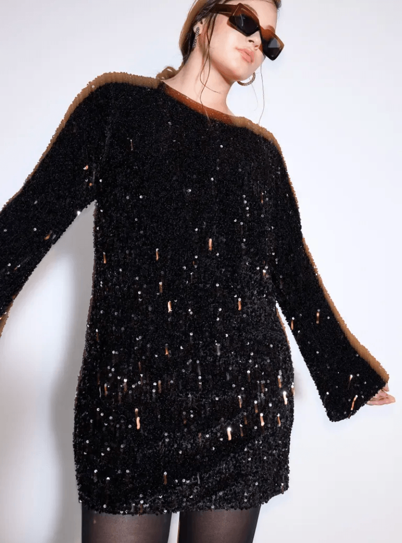 Karina – Elegant Sequin Dress - ZyraLux Dresses