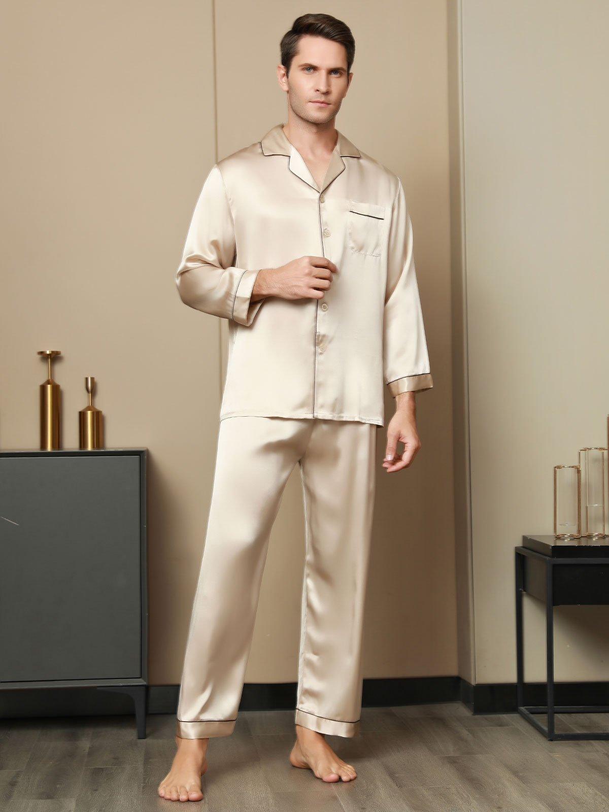 LUCAS - Men's Silk Short Pajama Set - ZyraLux