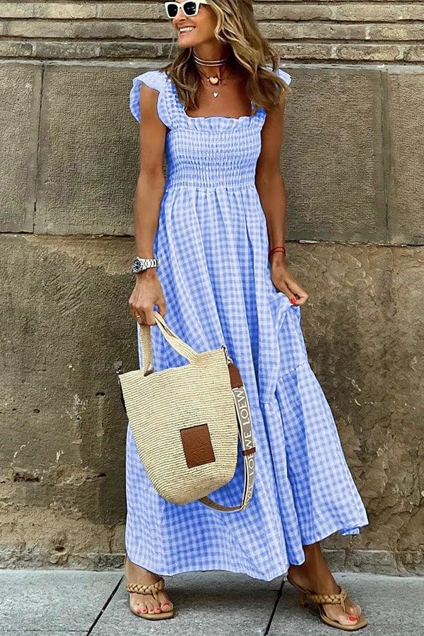 Summer Breeze Gingham-jurk | Veelkleurig | Casual kleding | Katoen