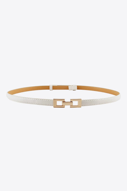 Strakke PU Skinny Riem voor Moeiteloze Stijl