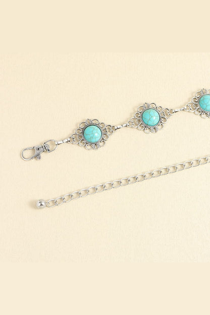 Charmante vintage turquoise legering riem voor een tijdloze look