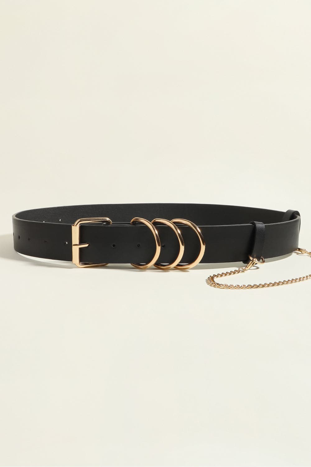 Edgy Punk-geïnspireerde PU-leren riem