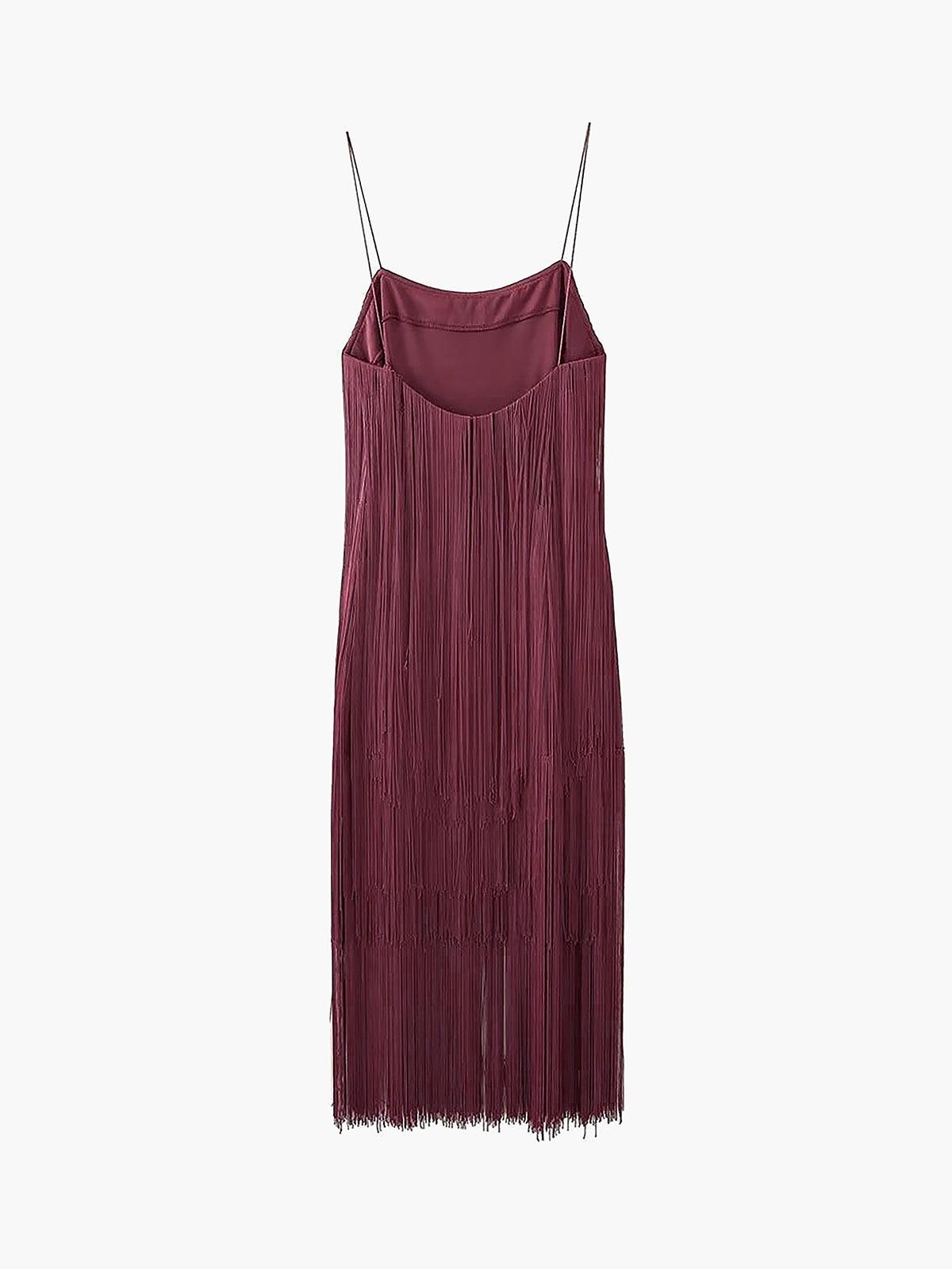 Fringe Cocktail Dress | Multicolor | Evening | Polyester - ZyraLux Kleding en accessoires