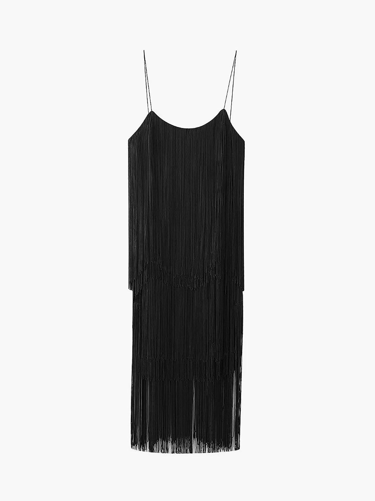 Fringe Cocktail Dress | Multicolor | Evening | Polyester - ZyraLux Kleding en accessoires