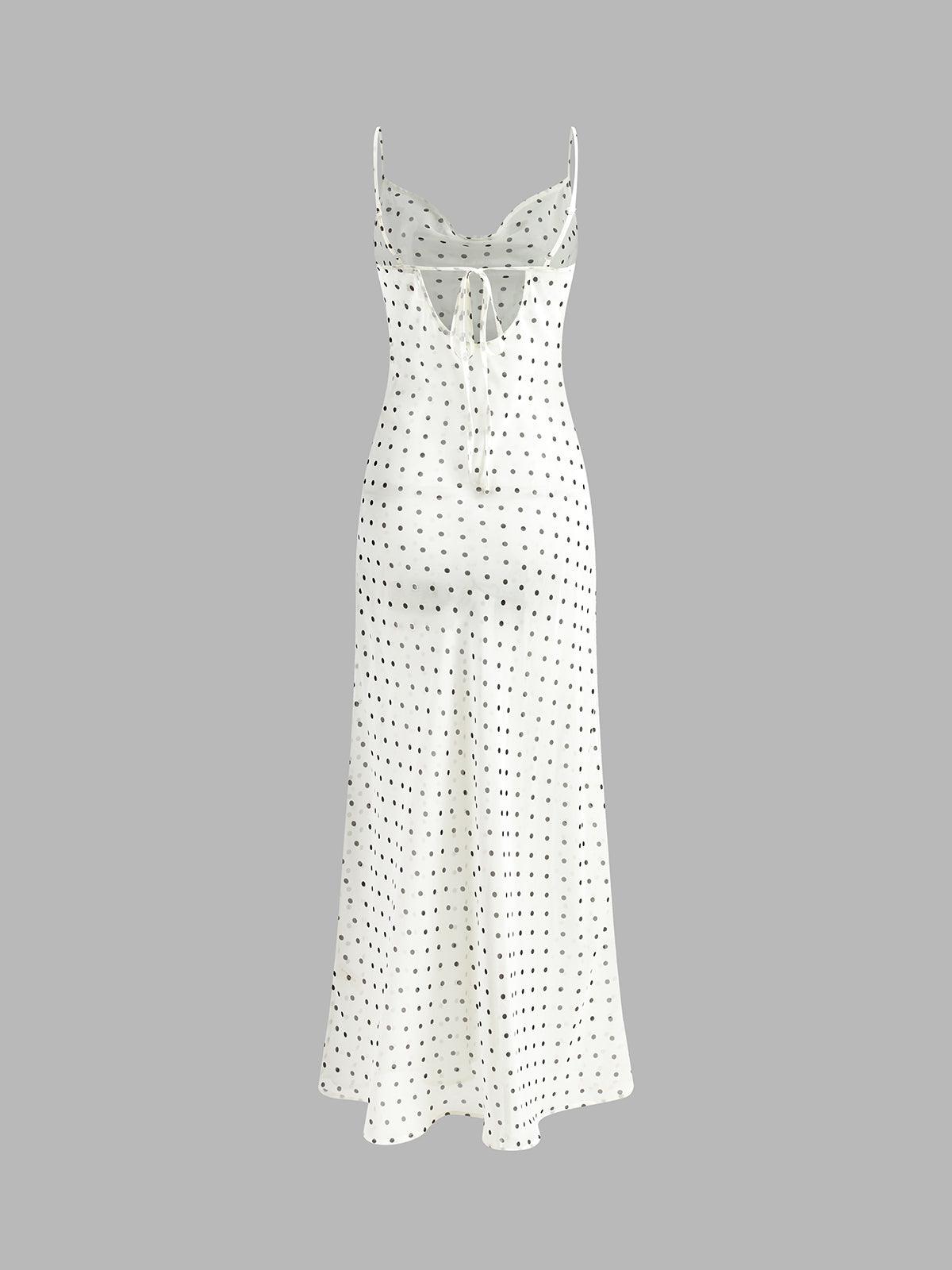 Elegant Dots Sheer Dress | Multicolor | Evening | Mesh - ZyraLux Kleding en accessoires