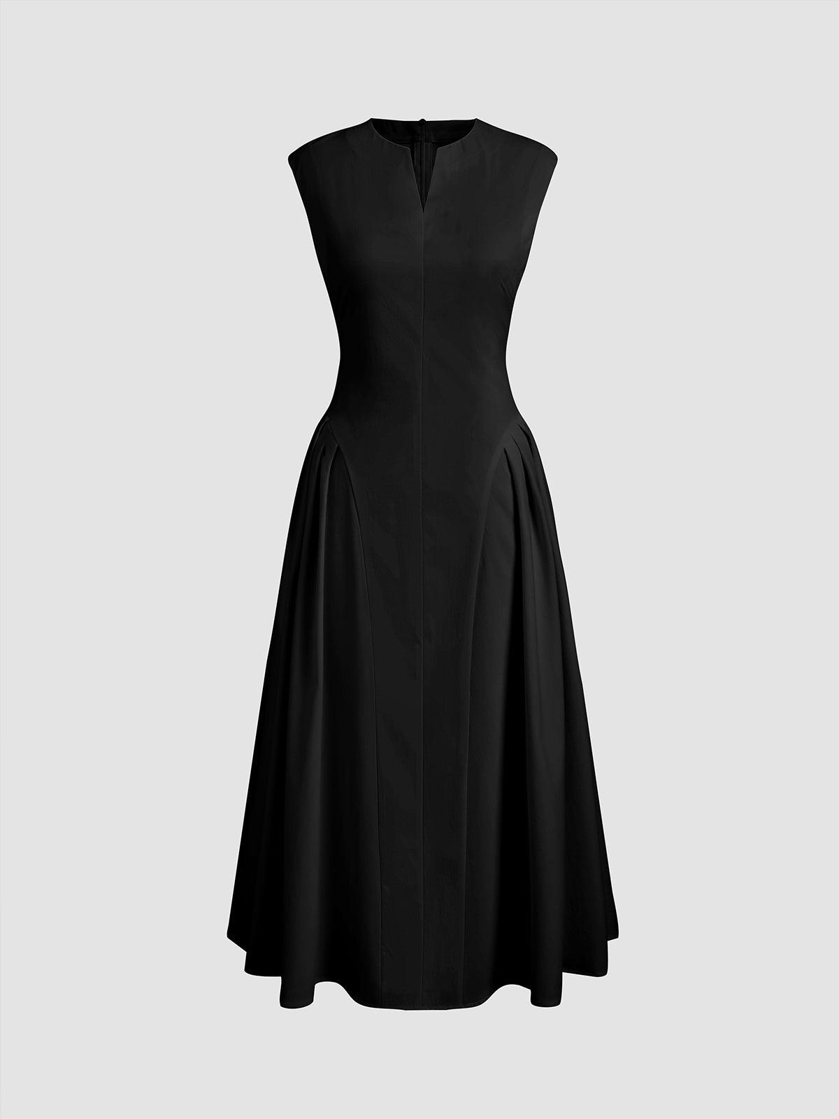 Sophisticated Elegance Dress | Black | Evening Wear | Satin Blend - ZyraLux Kleding en accessoires