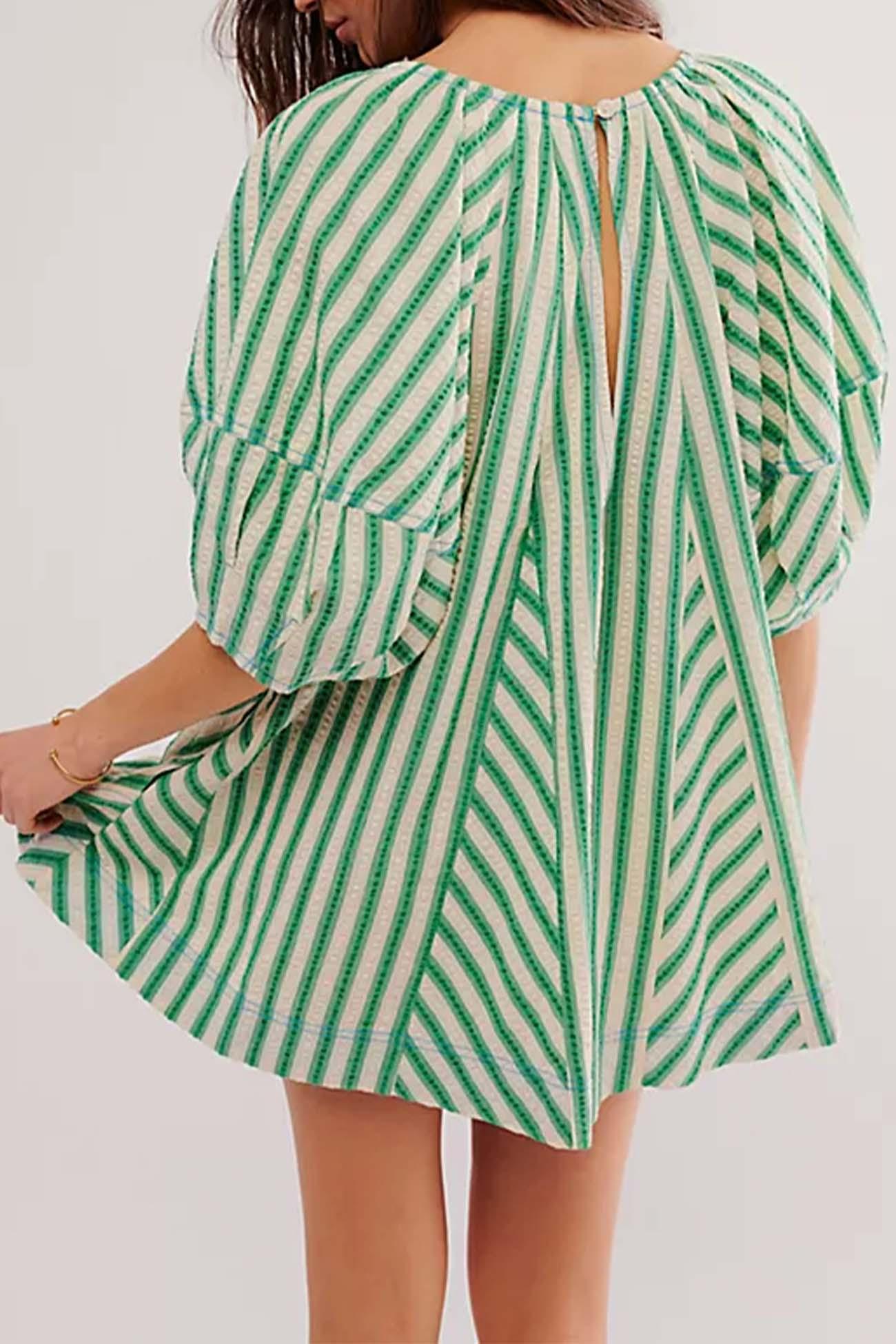 Alicia - contrast stripe drawstring rompers - ZyraLux