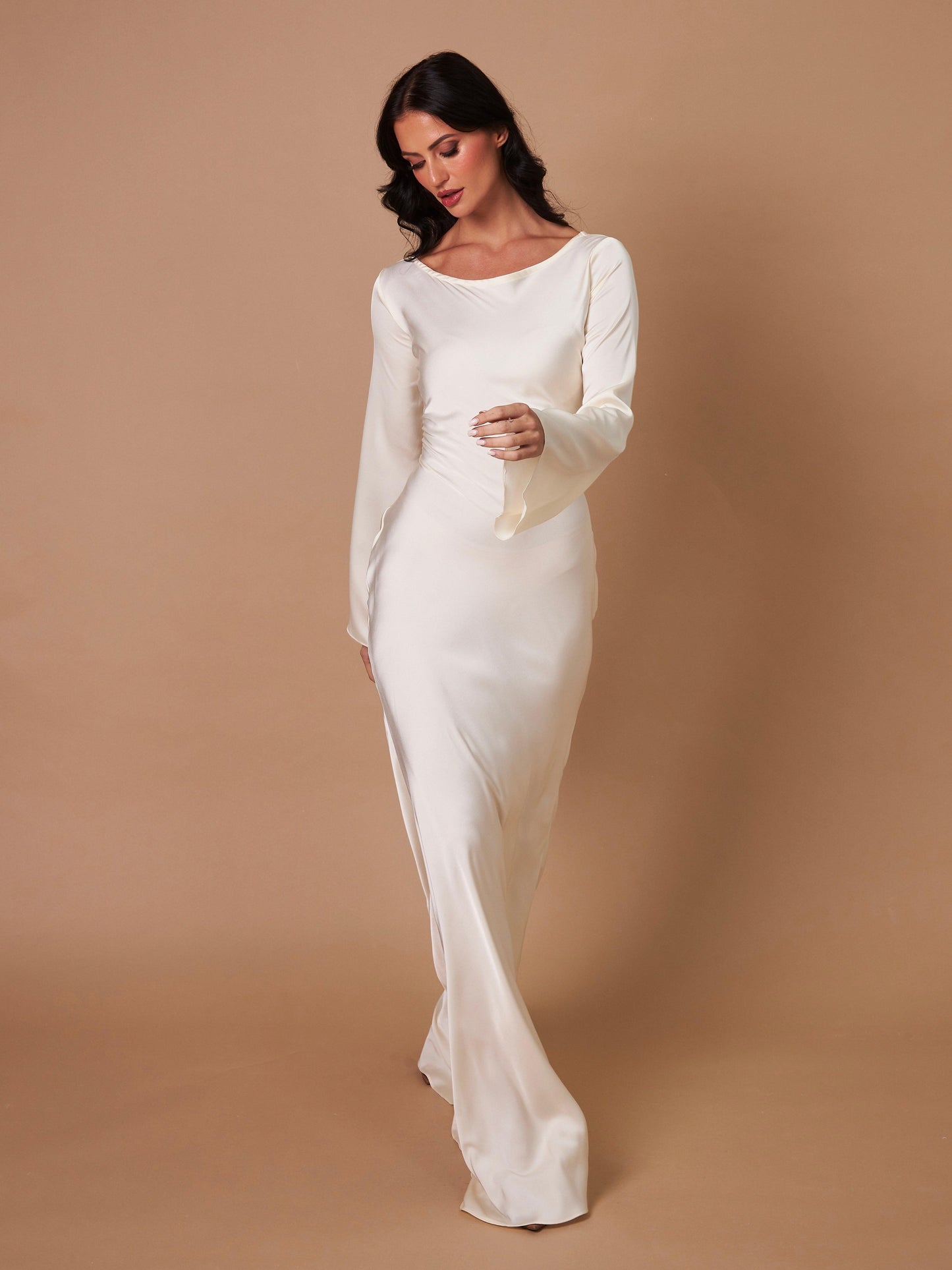 Hayley | Long-Sleeve Maxi Dress - ZyraLux