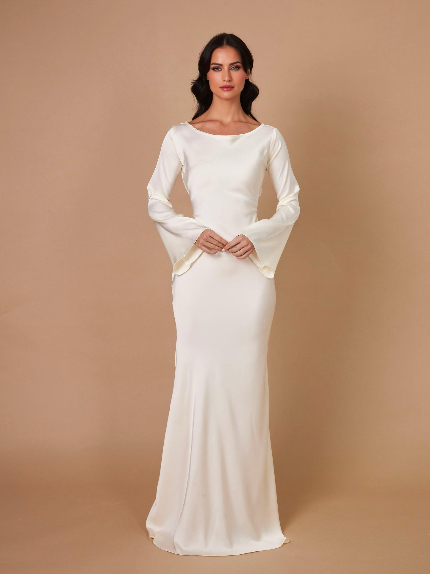 Hayley | Long-Sleeve Maxi Dress - ZyraLux