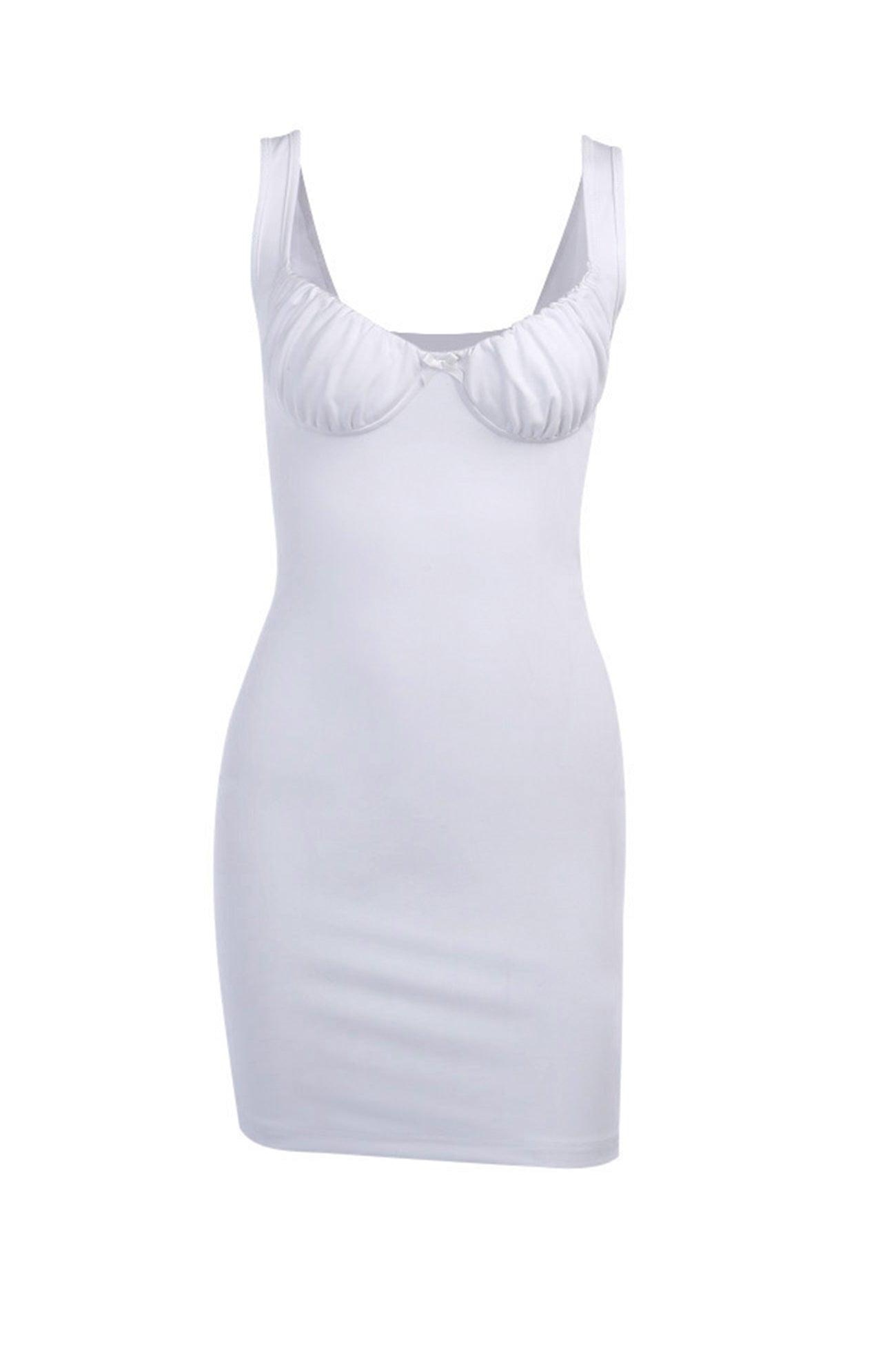 Nicole - U neck bodycon mini dress - ZyraLux