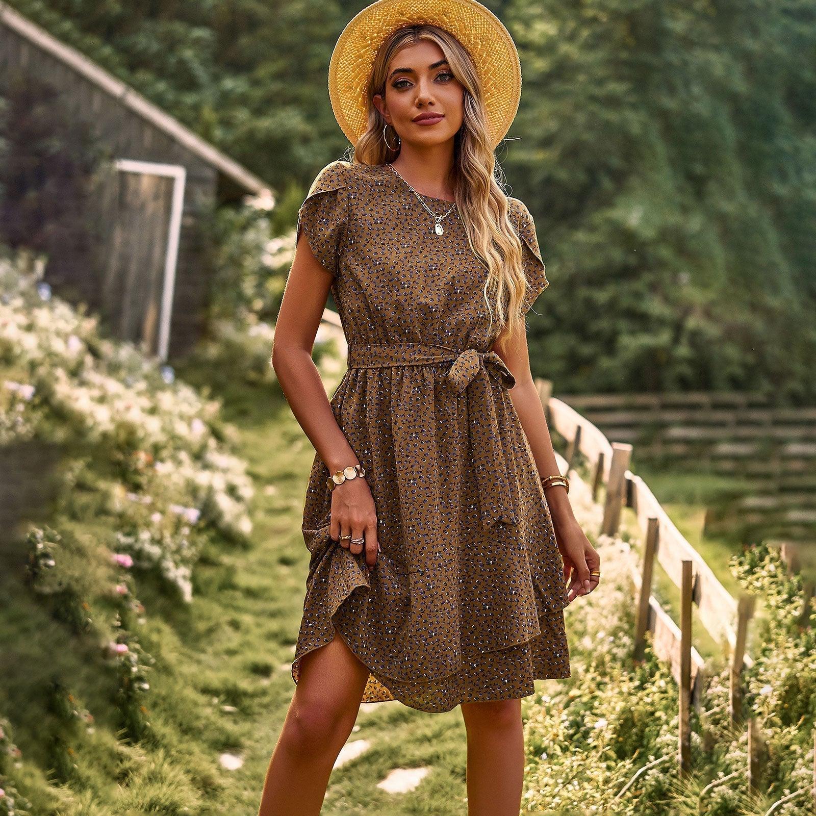 Garden Bliss Dress | Casual & Chic | Polyester - ZyraLux Kleding en accessoires