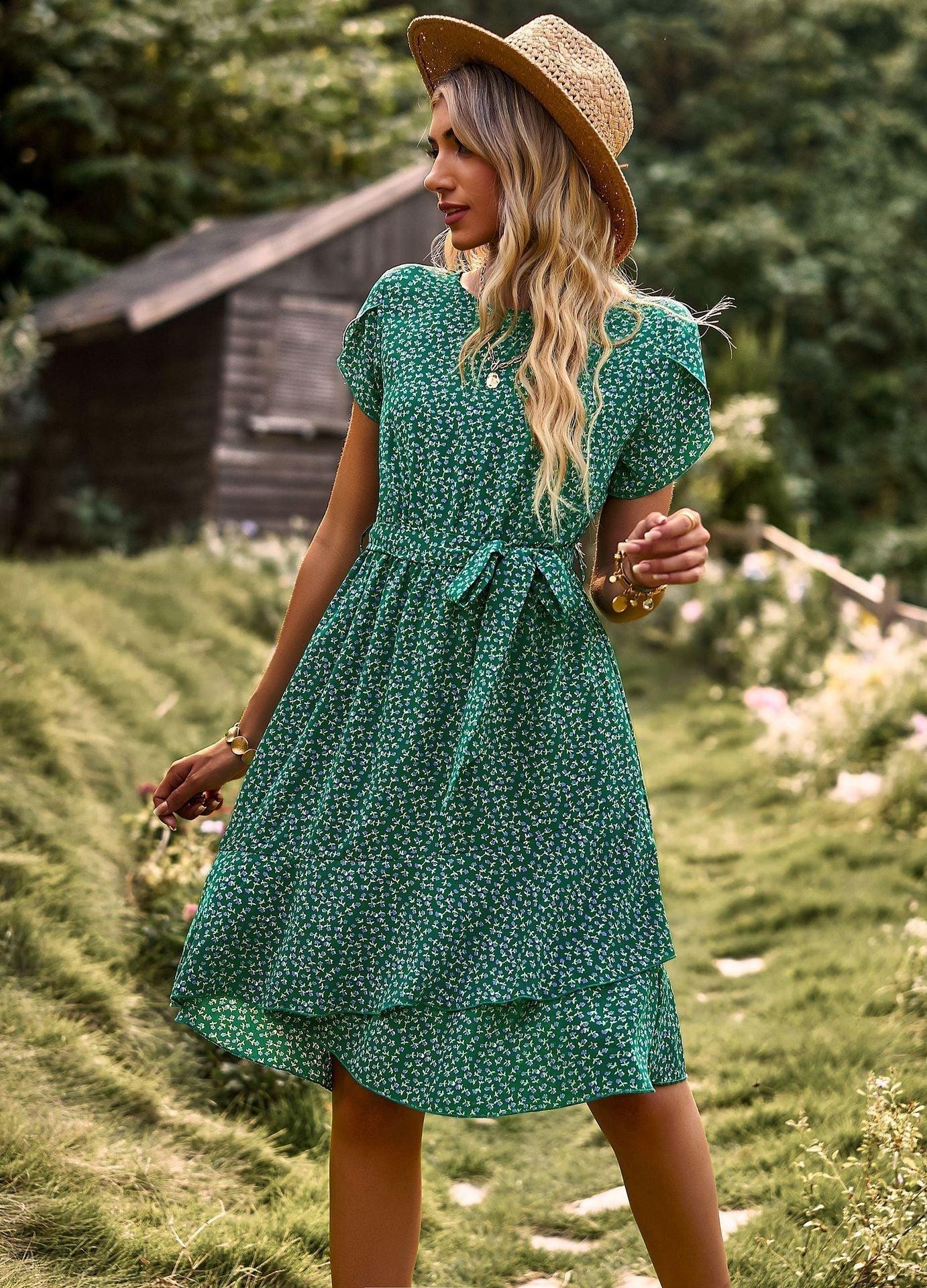 Garden Bliss Dress | Casual & Chic | Polyester - ZyraLux Kleding en accessoires