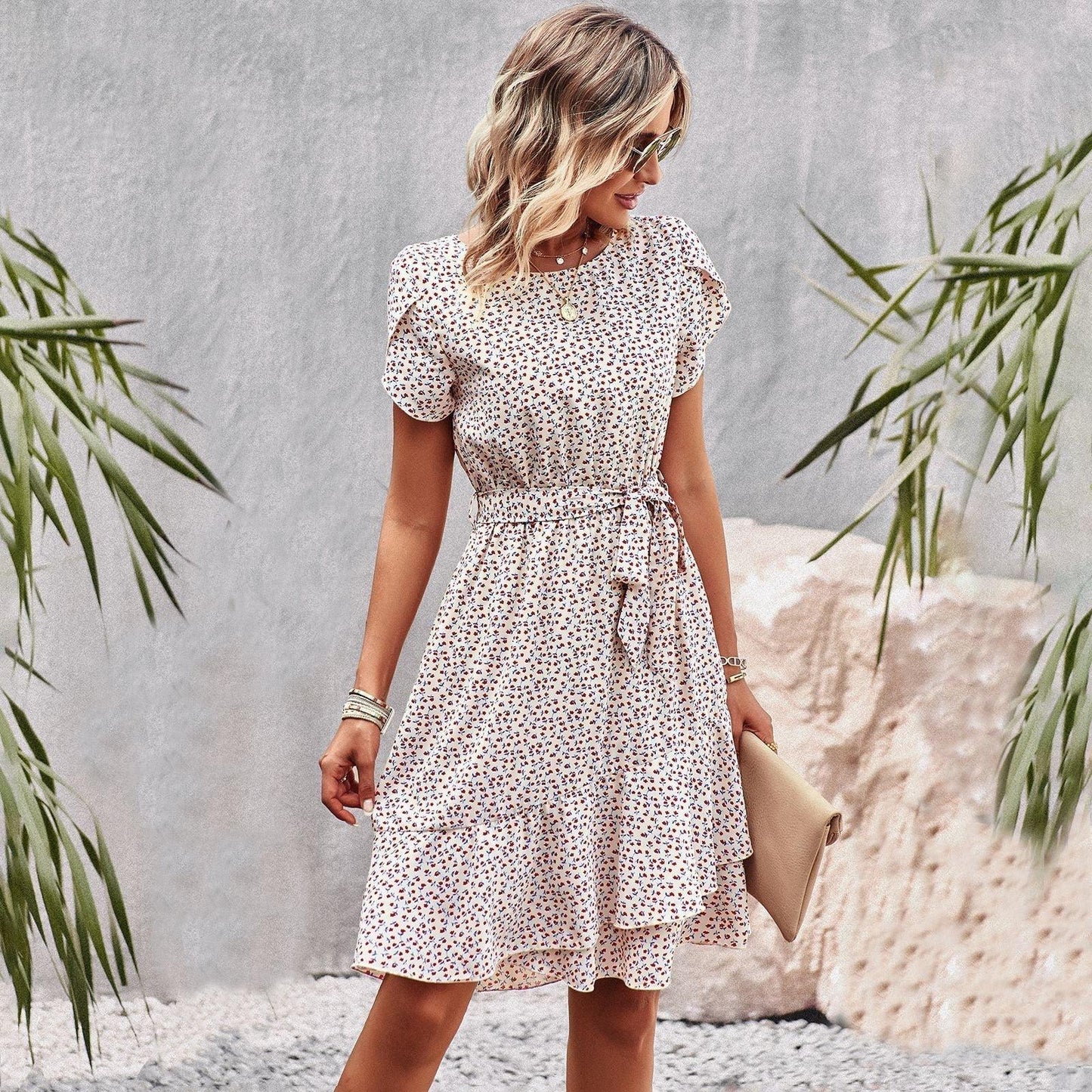 Garden Bliss Dress | Casual & Chic | Polyester - ZyraLux Kleding en accessoires