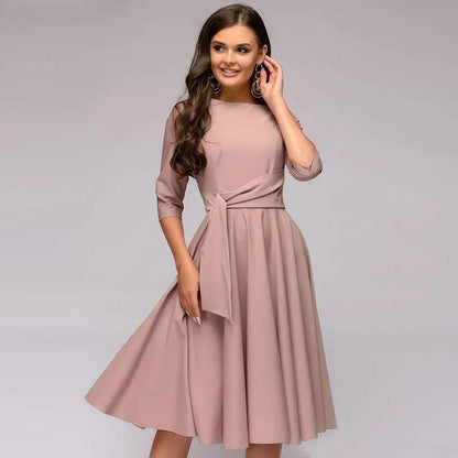 Lexi - Elegant Swing Dress - ZyraLux