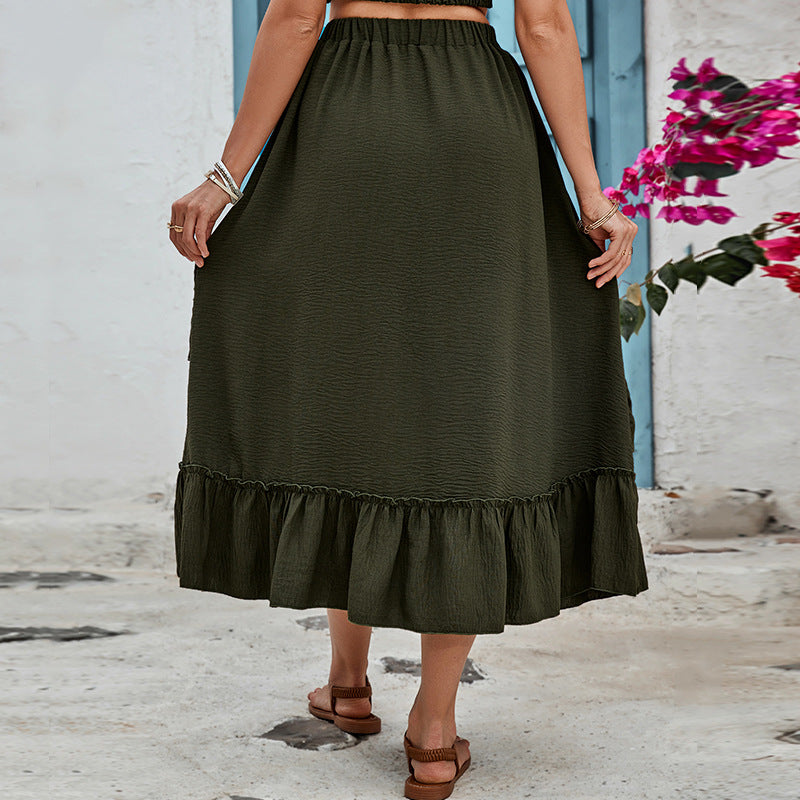 Boho maxi-rok met ruches - Sara