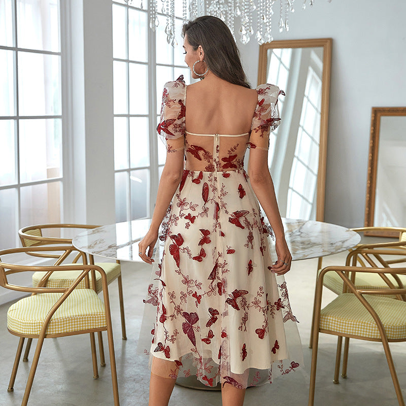 Elegante midi-jurk met bloemenpatroon - Adira