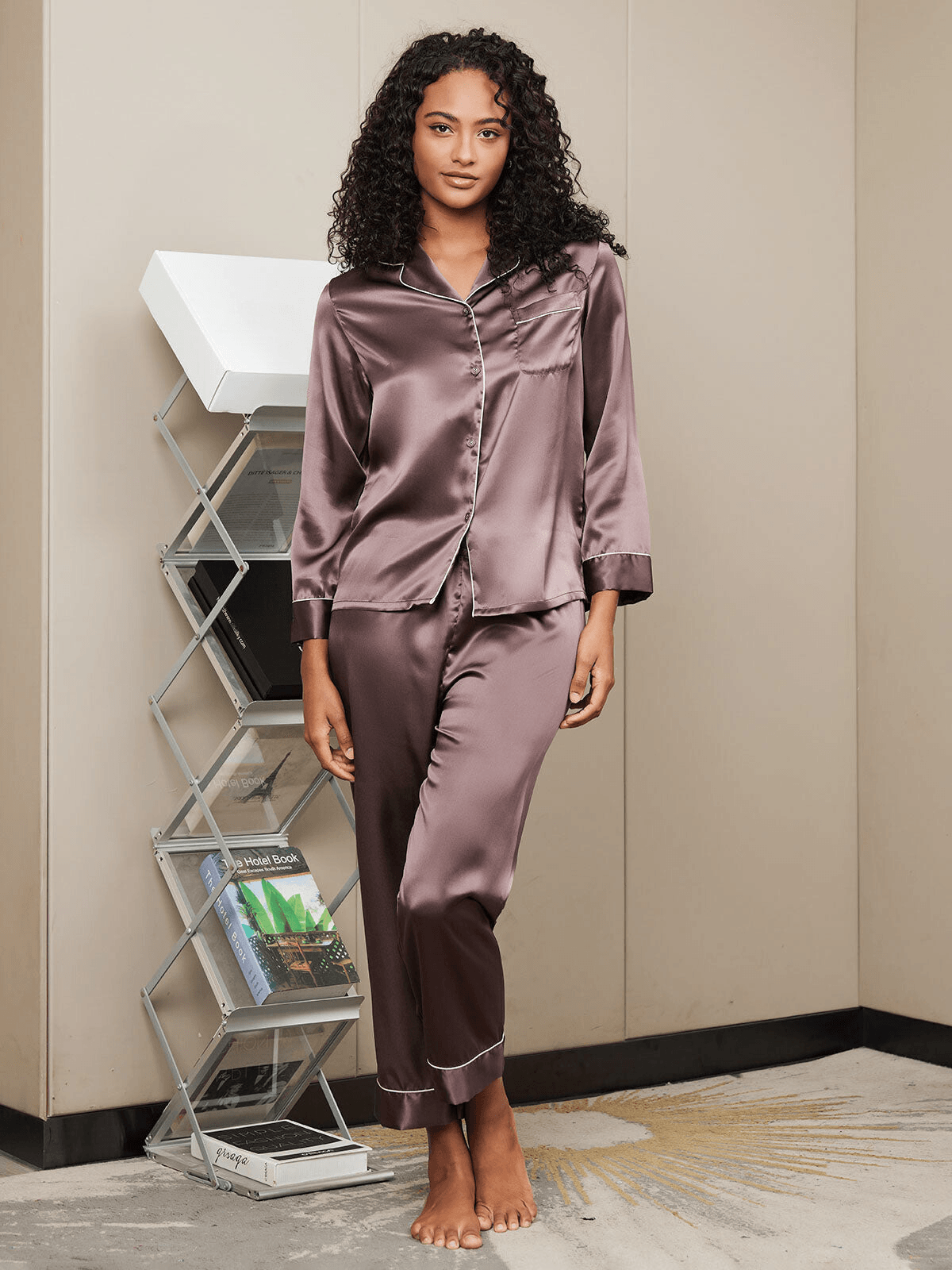 SoieLuxe - Pure Silk Pajama Set with Elegant Finishes - ZyraLux silk pyjama