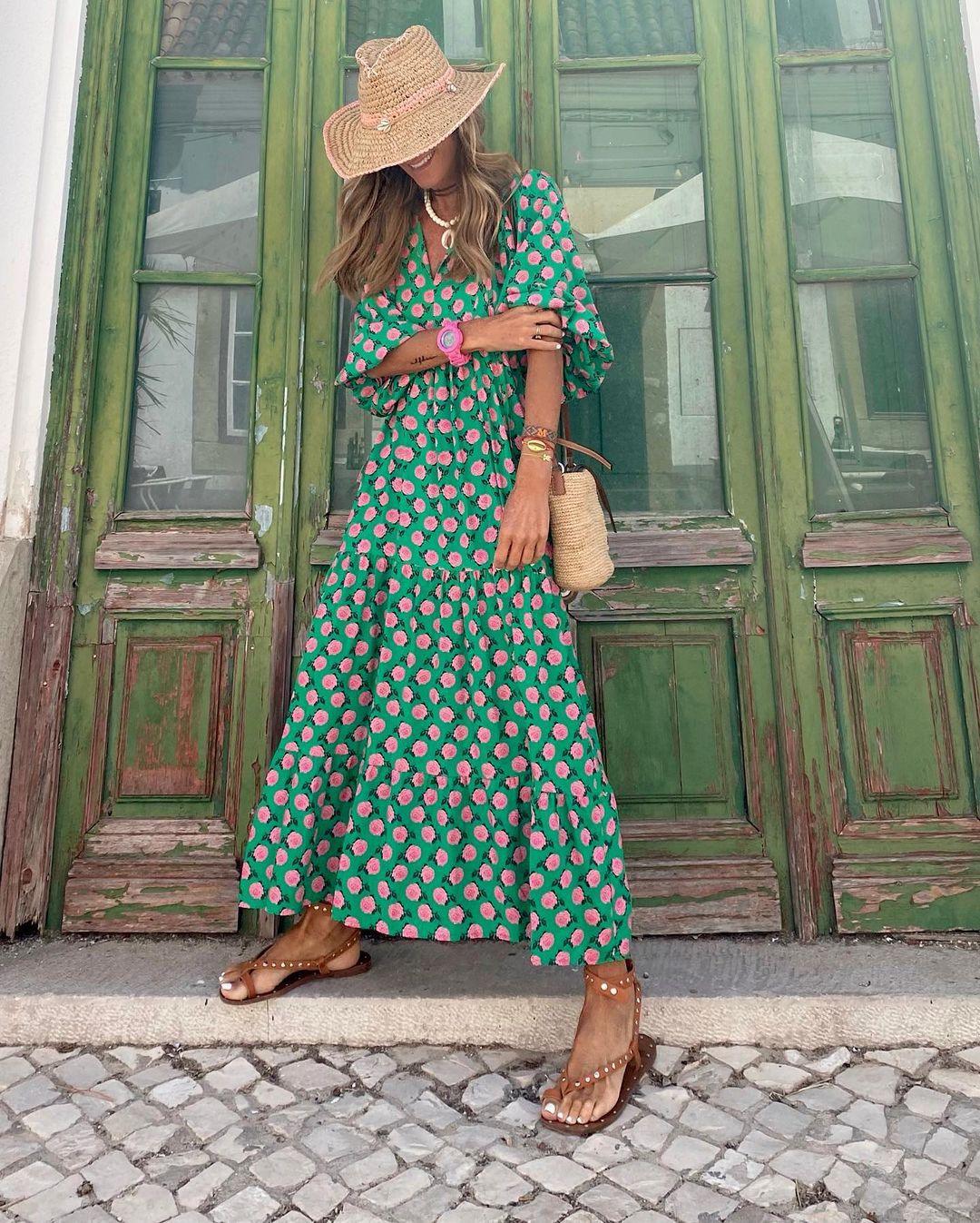 Sofia | Bohemian Long Dress - ZyraLux