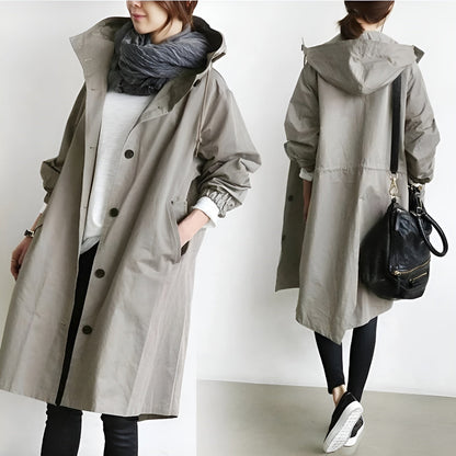 Stormguard - storm- en waterdichte trenchcoat met capuchon voor dames