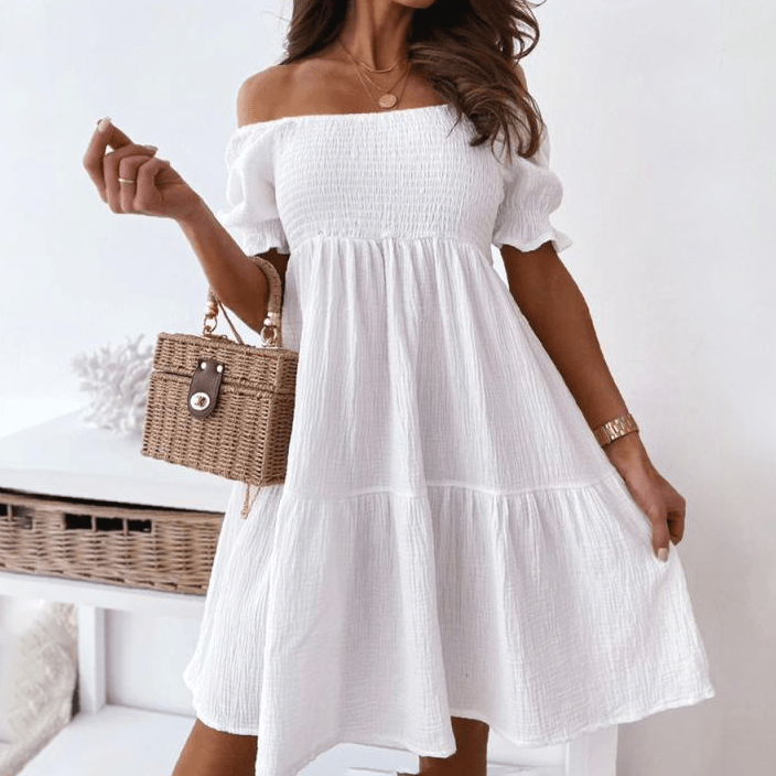 Dominique - Dainty Summer Dress - ZyraLux Women's Dresses