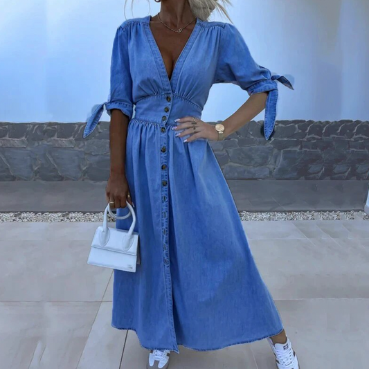 Denim maxi-jurk - Luxa