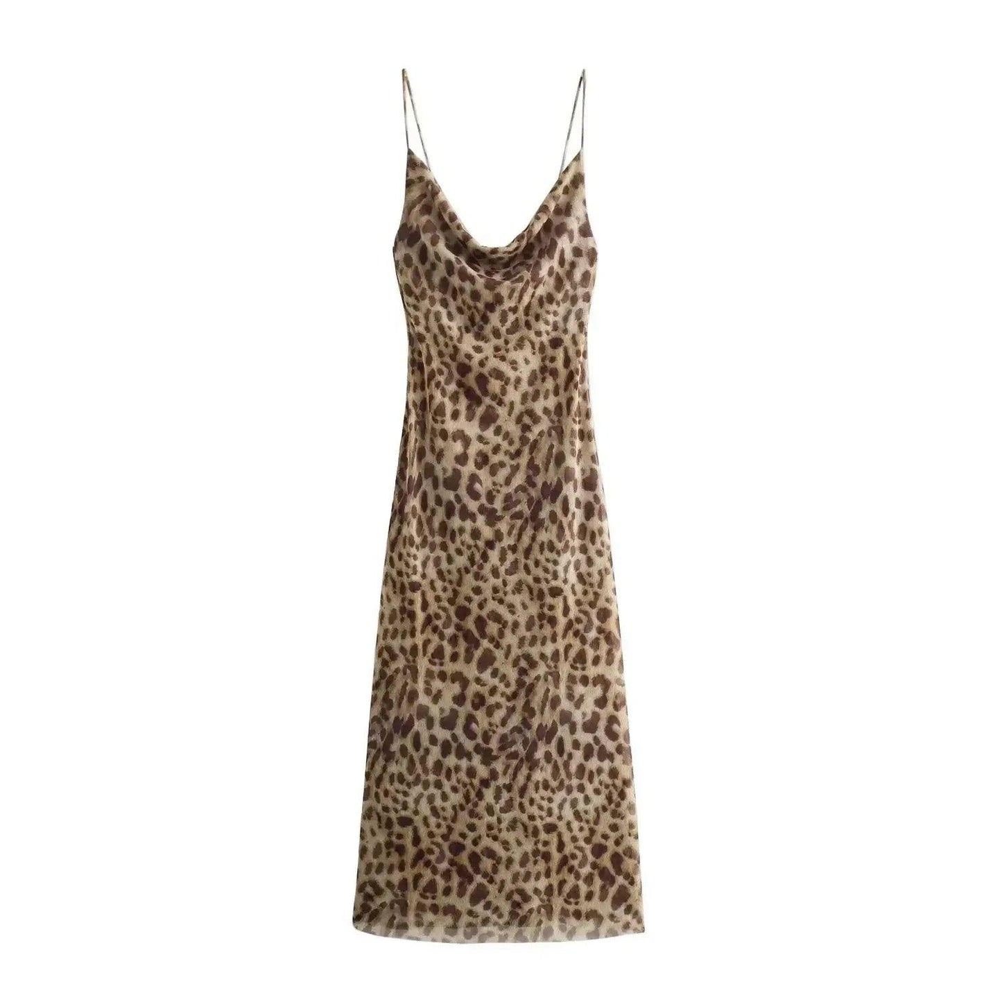 Wild Elegance Slip Dress | Luipaard | Casual | Zijde