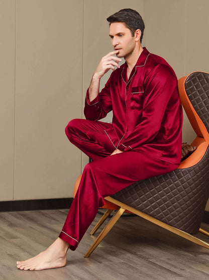 LUCAS - Men's Silk Short Pajama Set - ZyraLux