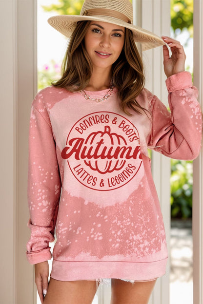 Chic, met letters bedrukt, lang mouw sweatshirt voor ultiem comfort