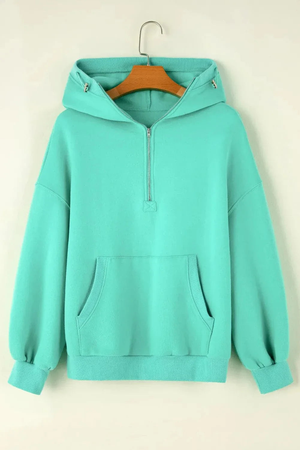 Gezellige hoodie met rits en lange mouwen