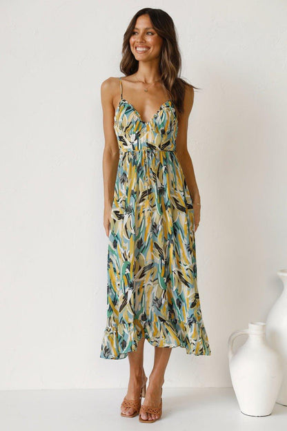 Tropical Breeze Zomerjurk | Veelkleurig | Casual | Chiffon